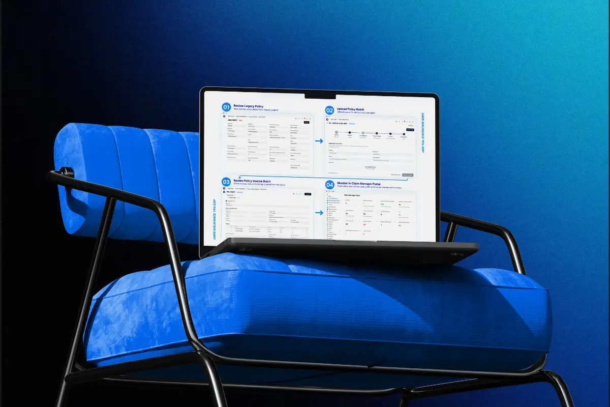 GWIS Insurance TPA ERP project mockup