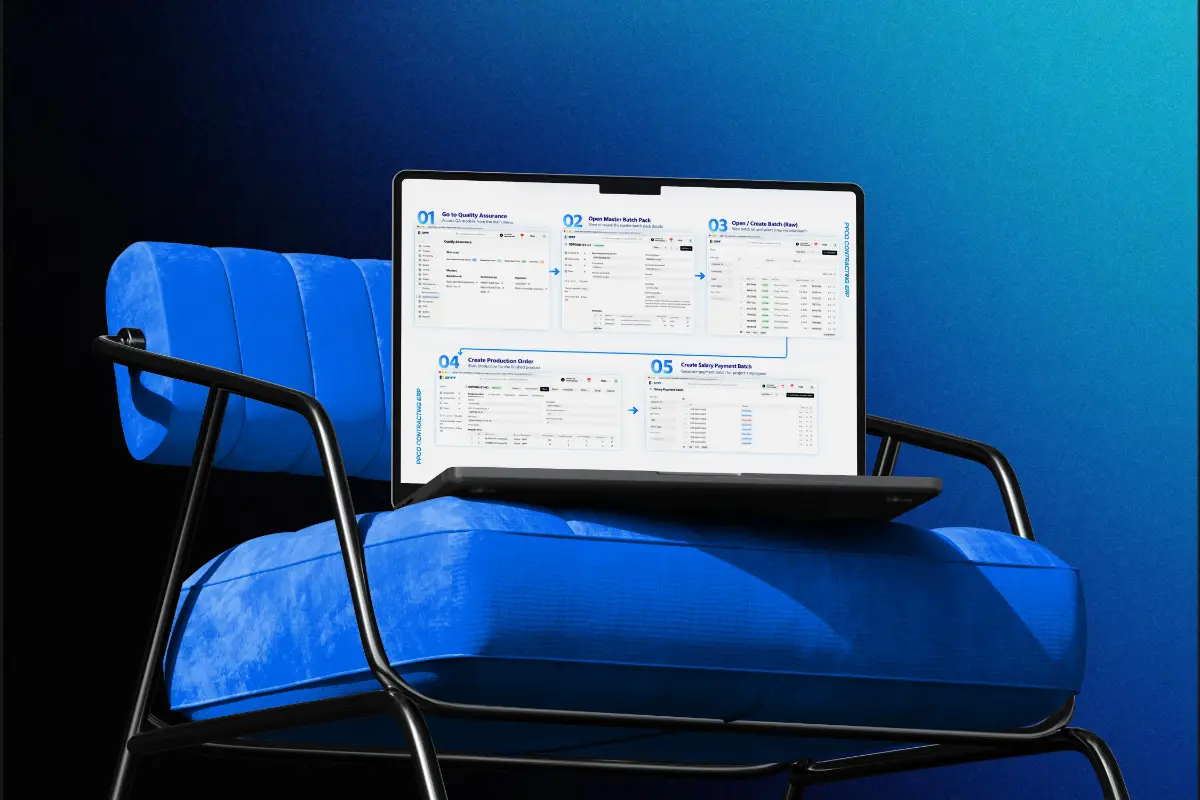 PPCO Contracting ERP project mockup