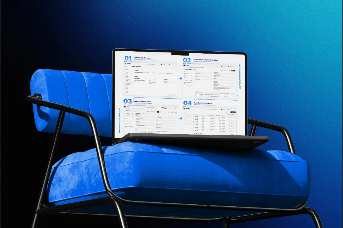 SPPF Pharmaceutical ERP project mockup