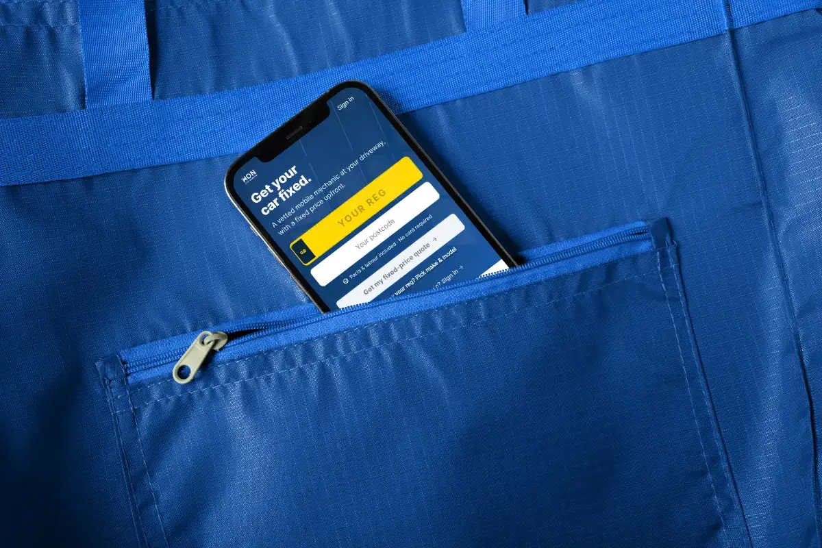 Hon Car Service App project mockup