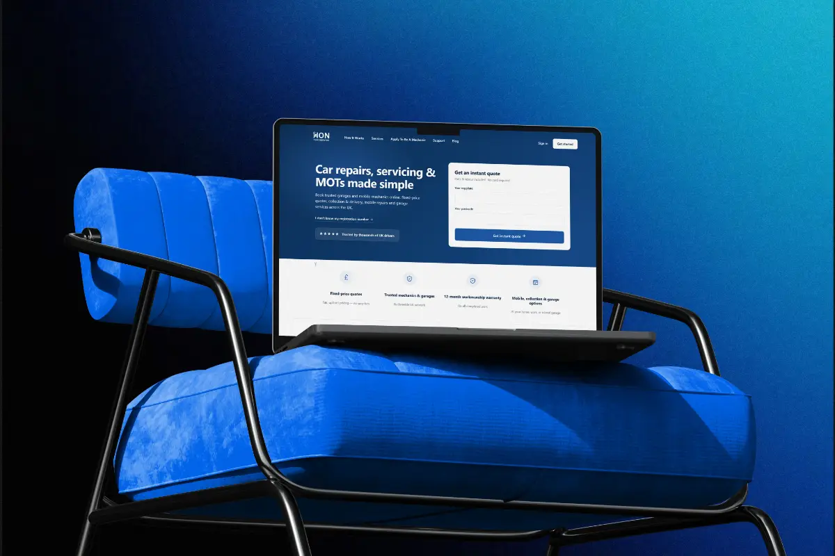 Hon Car Service project mockup